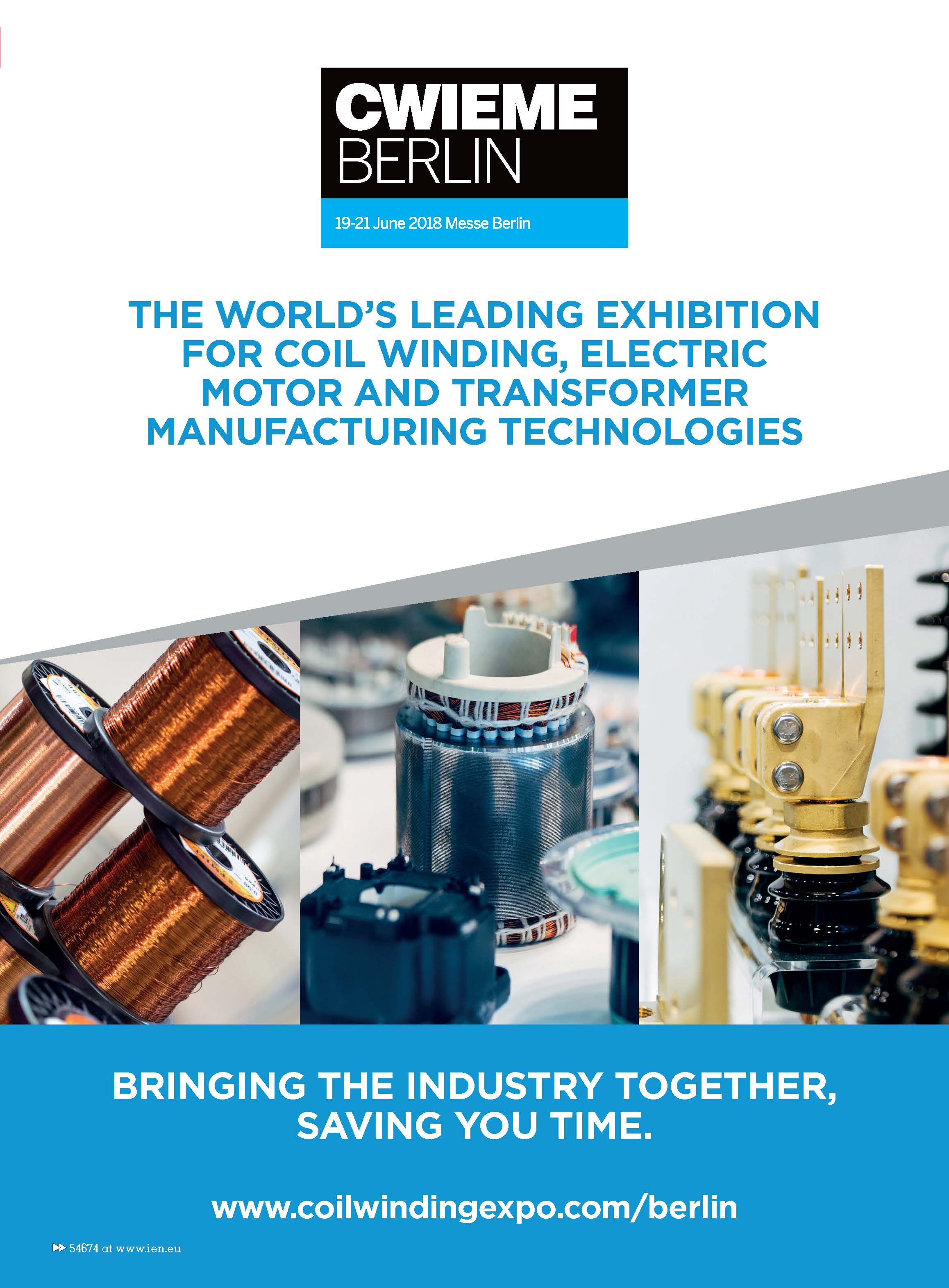 Coil Winding Expo Berlin, June 19 to 21 2018