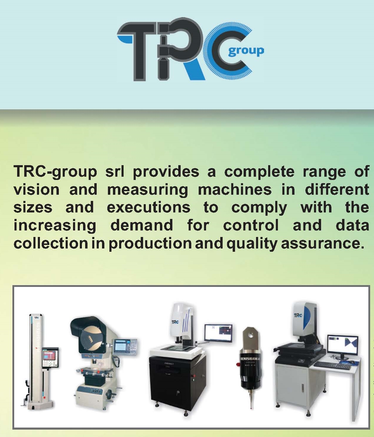 Vision and Measuring Machines in Different Sizes